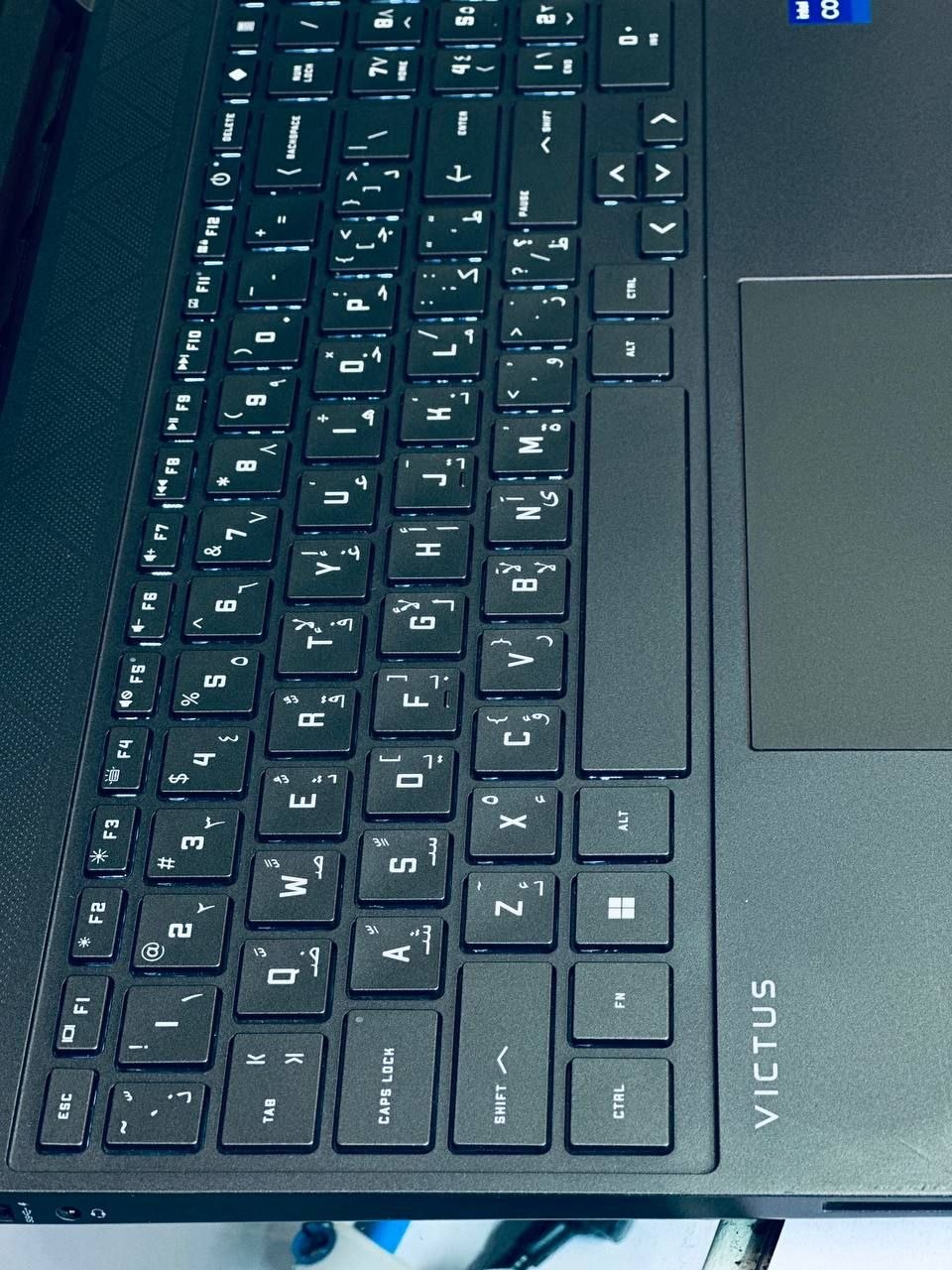 HP victus,keybord view