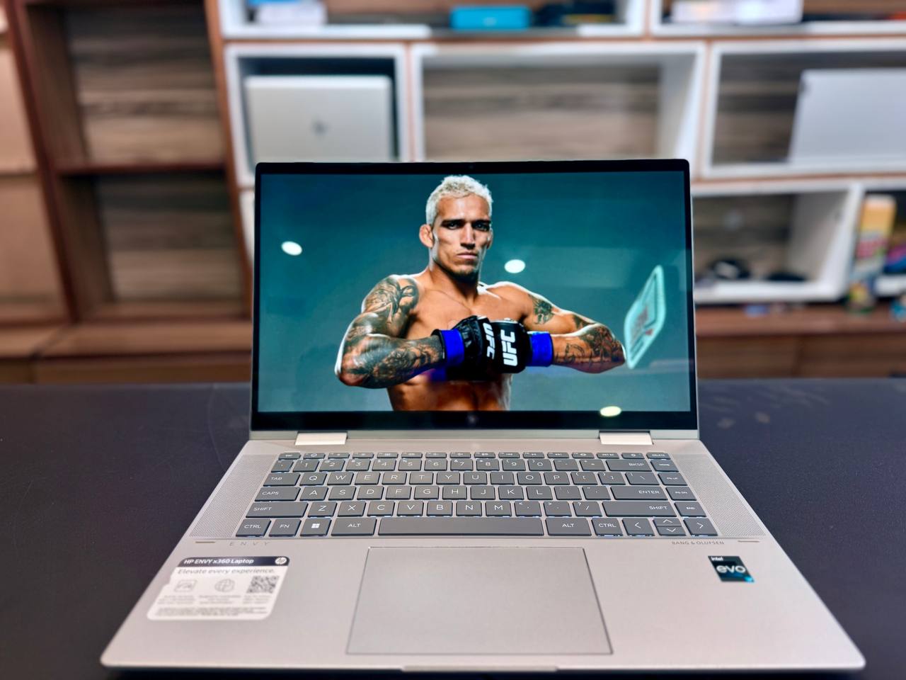 HP envy x360,Front side view