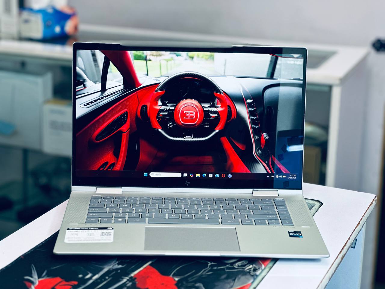 HP envy x360,Front side view