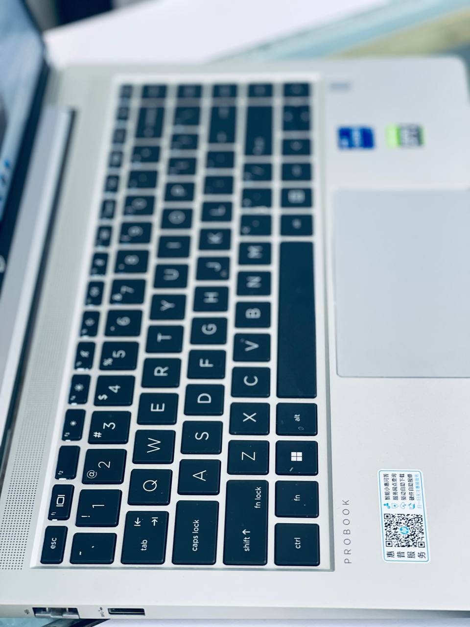 HP Probook,keybord view